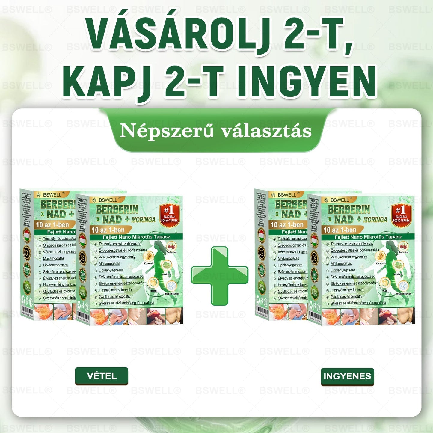 💚BSWELL® Nano mikrotűs karcsúsító tapasz (Naponta egyszer már 28 napon belül látható változások láthatók) Alkalmas: elhízás kezelésére, szív- és érrendszeri egészségre, cukorbetegség kezelésére, alvási apnoéra és bélrendszeri problémákra🔥