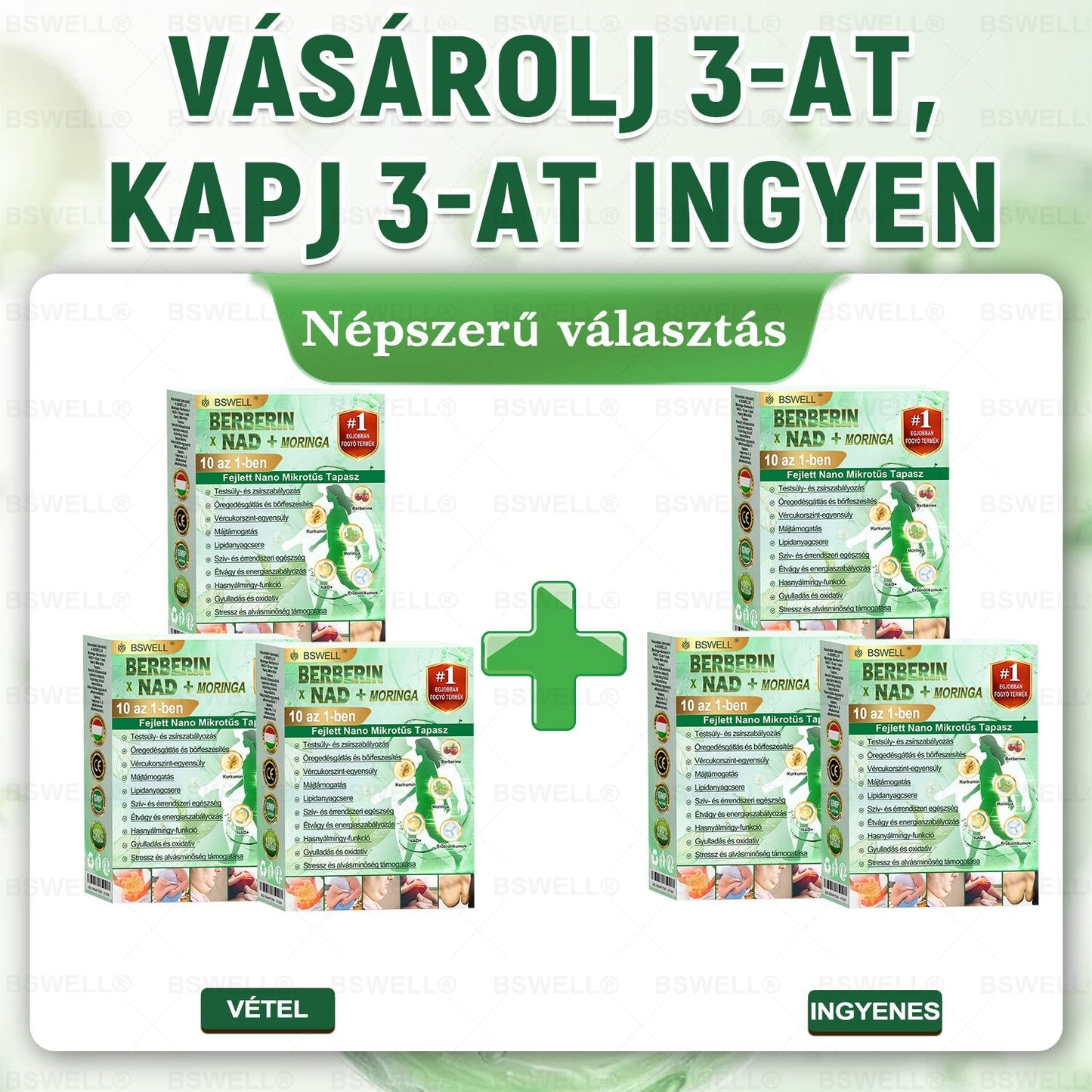 💚BSWELL® Nano mikrotűs karcsúsító tapasz (Naponta egyszer már 28 napon belül látható változások láthatók) Alkalmas: elhízás kezelésére, szív- és érrendszeri egészségre, cukorbetegség kezelésére, alvási apnoéra és bélrendszeri problémákra🔥