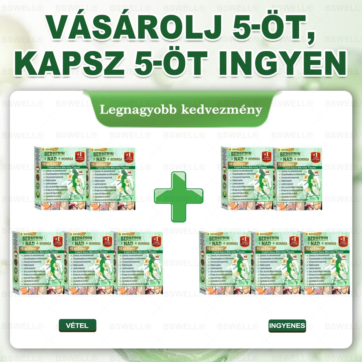 💚BSWELL® Nano mikrotűs karcsúsító tapasz (Naponta egyszer már 28 napon belül látható változások láthatók) Alkalmas: elhízás kezelésére, szív- és érrendszeri egészségre, cukorbetegség kezelésére, alvási apnoéra és bélrendszeri problémákra🔥