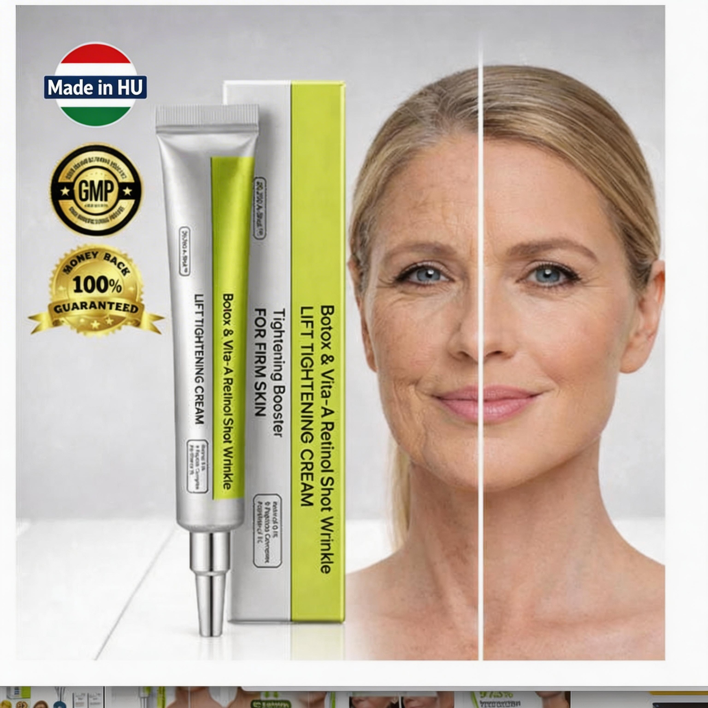 🌱🌱Büszkén az Európai Unióban gyártva 💫 Tiworld® fejlett peptid Botox-hatású + Vita-A retinol feszesítő megújító krém – ma csak 70% KEDVEZMÉNNYEL