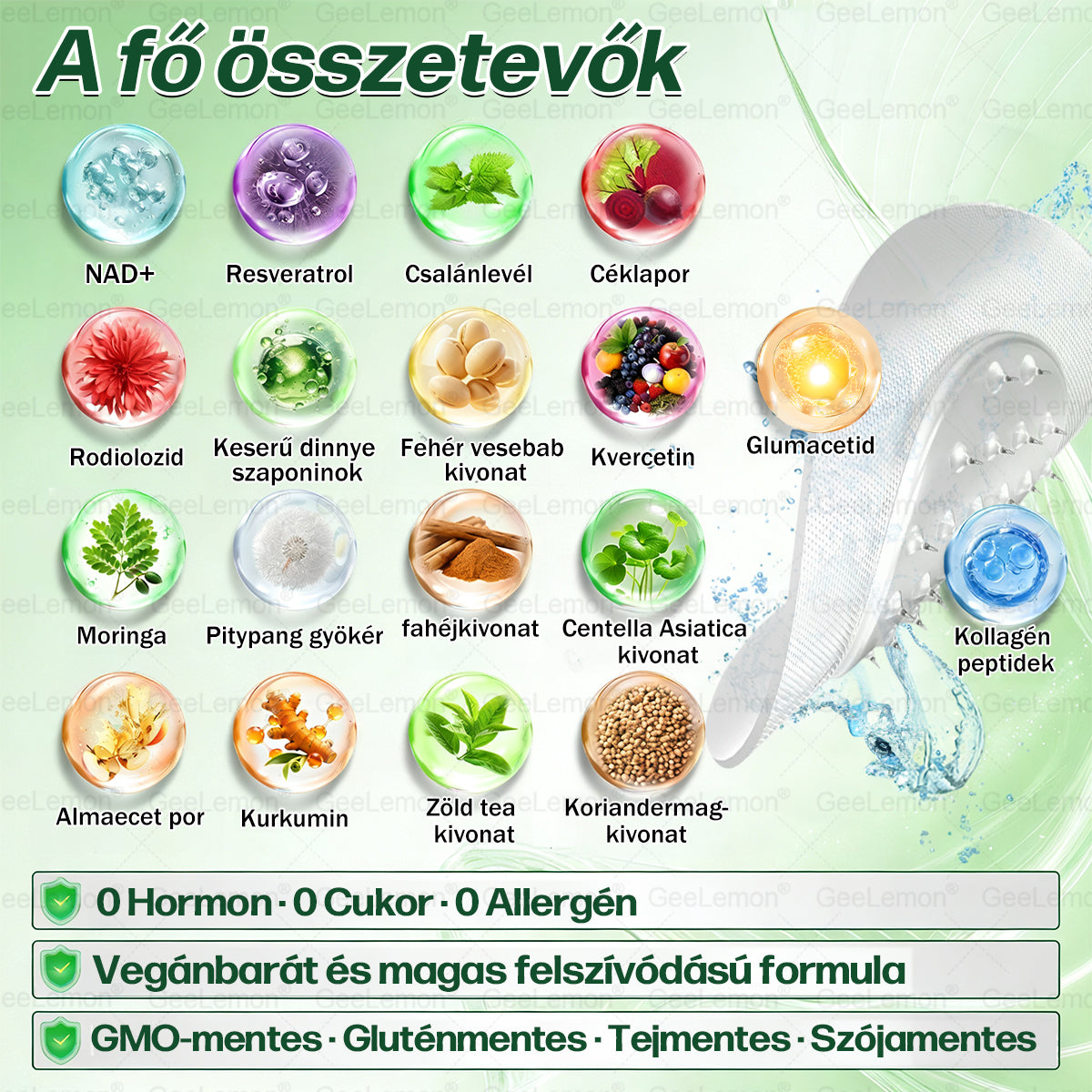 ✅✨Moringa · Berberine × NAD+ 10-in-1 Advanced Nano GeeLemon® Glumasetide 8az 1-ben Karcsú és EgészségesNano Mikrotűs Tapasz (Napi 1alkalom – látható változásakár 7 nap alatt) ✅ Elhízásra,bőrfeszesítésre,cukorbetegségre, alvásiapnoéra, ízületekre stb HU