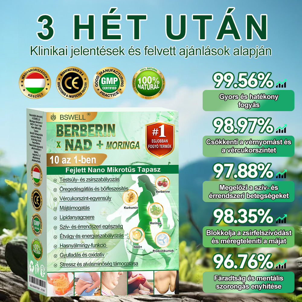 💚BSWELL® Nano mikrotűs karcsúsító tapasz (Naponta egyszer már 28 napon belül látható változások láthatók) Alkalmas: elhízás kezelésére, szív- és érrendszeri egészségre, cukorbetegség kezelésére, alvási apnoéra és bélrendszeri problémákra🔥